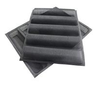 Remingtape 2 moldes de silicona perforados para sándwich, molde para pan francés, base para alimentos