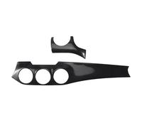 Remingtape 2 piezas/set fibra de carbón coche centro consola panel de instalación decoración para W176 GLA X156 CLA C117 2013-19