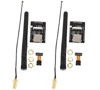 Remingtape 2 tarjetas Bluetooth ESP32-CAM ESP32-S WiFi OV2640 de 2 MP, módulo de cámara inalámbrica, ranura para tarjeta TF con antena 2.4G SMA para