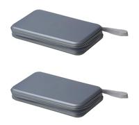 Remingtape 2 x 80 CD DVD Disc-Album Almacenamiento Almacenamiento Cubierta Cartera Soporte Cubierta de la de Campo Fijo - Plata