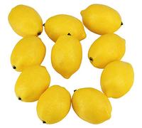 Remingtape 20 unidades de limones artificiales limones falsos limones falsos frutas en amarillo 3 X 2