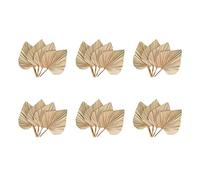 Remingtape 24 piezas Hojas de palma secas Abanicos secos Jabalinas de palma secas Plantas Artificiales Hojas de Palma Tropicales Hojas de Palma