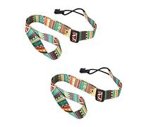 Remingtape 2X Ajustable Suave Correa de Hombro Cinturón Gancho Correa de Poliéster para Guitarra Ukulele Guitarra AcúStica Bajo