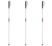 Remingtape 3 bastones para caminar - Muleta visualmente deteriorada - Bastón ciego Andador Aluminio Fácil Plegable