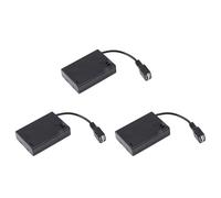 Remingtape 3 carcasas de batería 3XAA con tapa e interruptor, conectadas a USB hembra, conector USB, soporte para batería