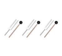 Remingtape 3 diapasones de aleación de aluminio y diapasón , martillo chakra, 528 Hz, con set de prueba de nervioso, diapasón de protección de