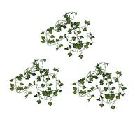 Remingtape 3 unidades 2 m 6,6 pies follaje falso flores plantas garland jardín decoración 2 m (patata)