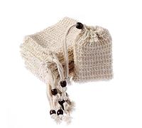 Remingtape 30 bolsas de jabón de ramio de algodón natural de fibra de protección del medio , jabón hecho a mano, espuma de ramio, bolsa de almacenamiento B