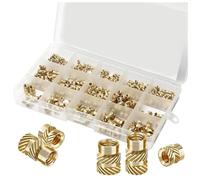 Remingtape 362 insertos de tuerca M2/M3//M5/M6, herramienta de inserción de Heat Set; tuerca moleteada con rosca interior, duradera