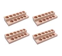 Remingtape 4 bandejas de aceite con 11 agujeros, hechas a mano, para de 5-15 ml