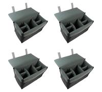 Remingtape 4 fundas acolchadas de protección para cámara DSLR, lentes y accesorios, color negro