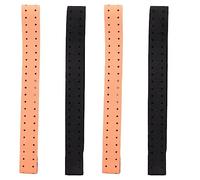 Remingtape 4 piezas de correa de repuesto ajustable y transpirable para monitor de frecuencia cardíaca - (negro y naranja)