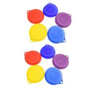 Remingtape 4 Unidades Reutilizables Mascotas Perros Alimentos Cubiertas con Impresión Mascota Latas Plástico Tapas Tapas Color aleatorio