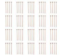 Remingtape 40 Pares Mazos de Madera Palos de Percusión para Carillón de Energía, Xilófono, Bloque de Madera, Glockenspiel Y Campanas