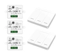 Remingtape 433 MHz Smart Wireless Switch Autoalimentado Interruptor de pared Panel de pared Control remoto Interruptor de luz Interruptor de pared