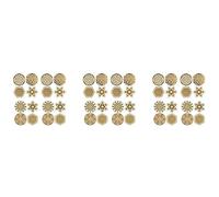 Remingtape 48 unids/set de pegatinas de metal de del día del niño regalos 7 chakras cobre torre energía orgonita pegatinas