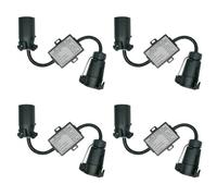 Remingtape 4X USA a EU remolque luz convertidor US 7 vías enchufe enchufe europeo 7 pines redondo enchufe