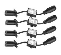 Remingtape 4X USA A European Anhänger Licht Convertidor 7 Pin Flage Steckdose (US Vehículo) auf 13-Pin rund Stecker (EU Anhänger)