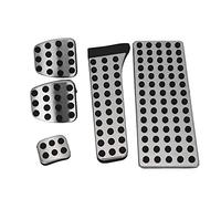 Remingtape 5 piezas de cubierta de pedal de coche accesorios con reposapiés para W203 W222 W213 W205 W204 W211 W212 W210 X204 W218