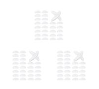 Remingtape 54 pares de gafas de silicona antideslizantes para gafas de sol (transparente, 1,5 mm)