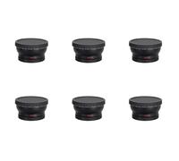 Remingtape 6 convertidores de 58 mm, 0,45 aumentos, con objetivo gran angular y macro para Rebel T6, T6I, Sl1, T5, T5I, T4I, T3, T3I, T1I, T2I, Xsi, Xt, 70D, 60D, 60Da 7D, 5D, 1D
