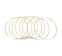 Remingtape 8 piezas 8 anillos de metal para macramé para manualidades y entregas de atrapasueños, color dorado