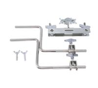 Remingtape Abrazadera de extensión de tambor, soporte para campana de vaca, soporte para campana de vaca, instrumento musical, percusión, 2 cabezales, duradero