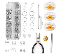 Remingtape Accesorios de joyería, conjunto de reparación de joyas conjunto de fijación con alambre de joyería y herramientas de hallazgo para la fabricación de joyas