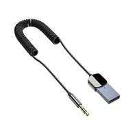 Remingtape Adaptador Bluetooth Aux USB a 3,5 mm Audio Aux Adaptador Coche Receptor Bluetooth Bluetooth 5.0 HD Llamada AUX Adaptador