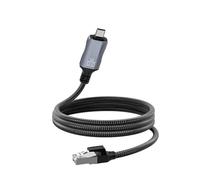 Remingtape Adaptador de red Ethernet tipo C a RJ45, cable de red Gigabit de 1000 Mbps, cable de red RJ45 Gigabit LAN