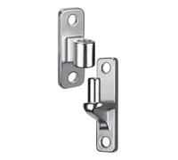 Remingtape Bisagras de puerta para montaje en pared para puertas de patio, de una pieza, sin soldadura, para exteriores, con pasador de bisagra 5/8