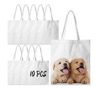 Remingtape Bolsas de tela de poliéster para sublimación, 38 x 33 cm, bolsa de transporte de tela para manualidades, bolsa de transferencia de para regalos, fácil instalación