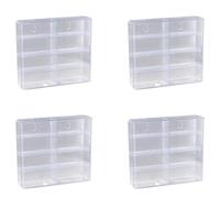 Remingtape Caja de almacenamiento de 4 unidades 1:64 para Hot Wheel Display Box modelo de coche, armario de juguetes para Hotwheel Cars, almacenamiento a prueba de polvo