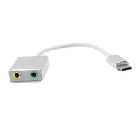 Remingtape Conector tipo C cable tarjeta de sonido divisor adaptador externo auriculares USB tarjeta de sonido adaptador externo con conector hembra de 3,5 mm