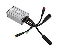 Remingtape Controlador de bicicleta eléctrica de 36 V/48 V, 9 tubos, 15 A, conector impermeable, controlador para 36 V/48 V, 250 W, piezas de repuesto para motores sin escobillas.