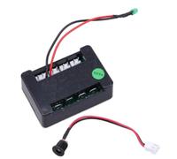 Remingtape Controlador de scooter eléctrico DC24 V, 120 W CC, controlador de motor eléctrico con cepillo eléctrico, pieza de patinete eléctrico con cable de carga y cable LED