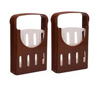 Remingtape Cortador de pan, 2 unidades, para pan de bagel, sándwich, cortador plegable y ajustable, accesorios de cocina