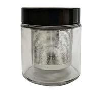 Remingtape Diamante de lavado reloj piezas pequeas piedras preciosas limpieza olla de cristal con colador