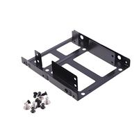 Remingtape Doble capa SSD de metal 2,5 hasta 3,5 pulgadas para ordenador interno SSD disco duro Dual Desktop Converter Soporte adaptador
