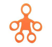 Remingtape Espátula de silicona humanoida, para ejercicios de rehabilitación, dispositivo de compresión y descompresión, color naranja