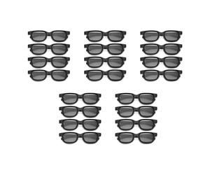 Remingtape Gafas 3D polarizadas pasivas de 20 piezas para pantalla Cinema IMIX