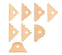 Remingtape Herramienta de corte de alfarero de 8 piezas, alfarero, herramienta para moldear pies de arcilla de cerámica, madera de , nervaduras de alfarero, suministros de alfarería