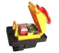 Remingtape Industrial Impermeable Electromagnético Pushbutton Interruptor Encendido Interruptor De Apagado Para Maquinaria De Madera 250 V 6 Pines