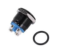 Remingtape Interruptor de claxon, botón pulsador para coche, 16 mm, 12 V