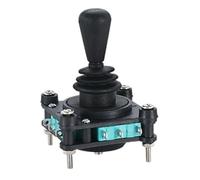 Remingtape Interruptor de palanca de mando monolever con botón pulsador, restablecimiento de 2, 4 y 8 vías, interruptor basculante basculante en de corta duración CV4-04R2G, fácil instalación