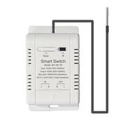 Remingtape Interruptor de temperatura WiFi con sensor de 2 m Smart WiFi 20 A Termostato de temperatura compatible con control por voz