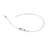 Remingtape Juego de 1 purgador de frenos para motocicleta, manguera de purga de líquido de purga de frenos hidráulica, color plateado