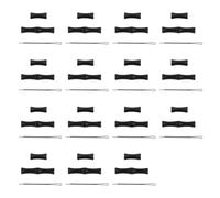 Remingtape Juego de 15 protectores de dedos de caucho de silicona, protección para tiro con , sin protección para los dedos, color negro