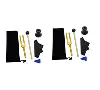 Remingtape Juego de 2 diapasones F 963HZ, diapasón para curación de chakras, terapia de sonido, para mantener el cuerpo, la mente y el alma en armonía