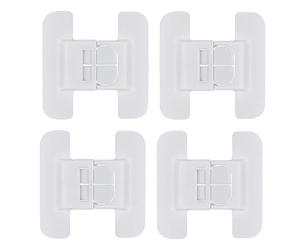 Remingtape Juego de 4 cerraduras para frigorífico para niños, cerraduras de armario para bebés, cerraduras para cajones de niños, cerradura para puerta del congelador